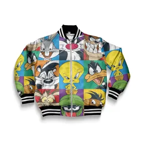 Kids Looney Collage Bomber