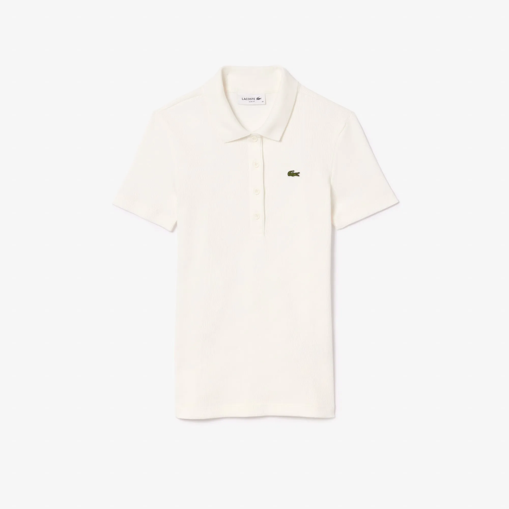 Lacoste L.12.D Slim Fit Ribbed Cotton Polo Shirt