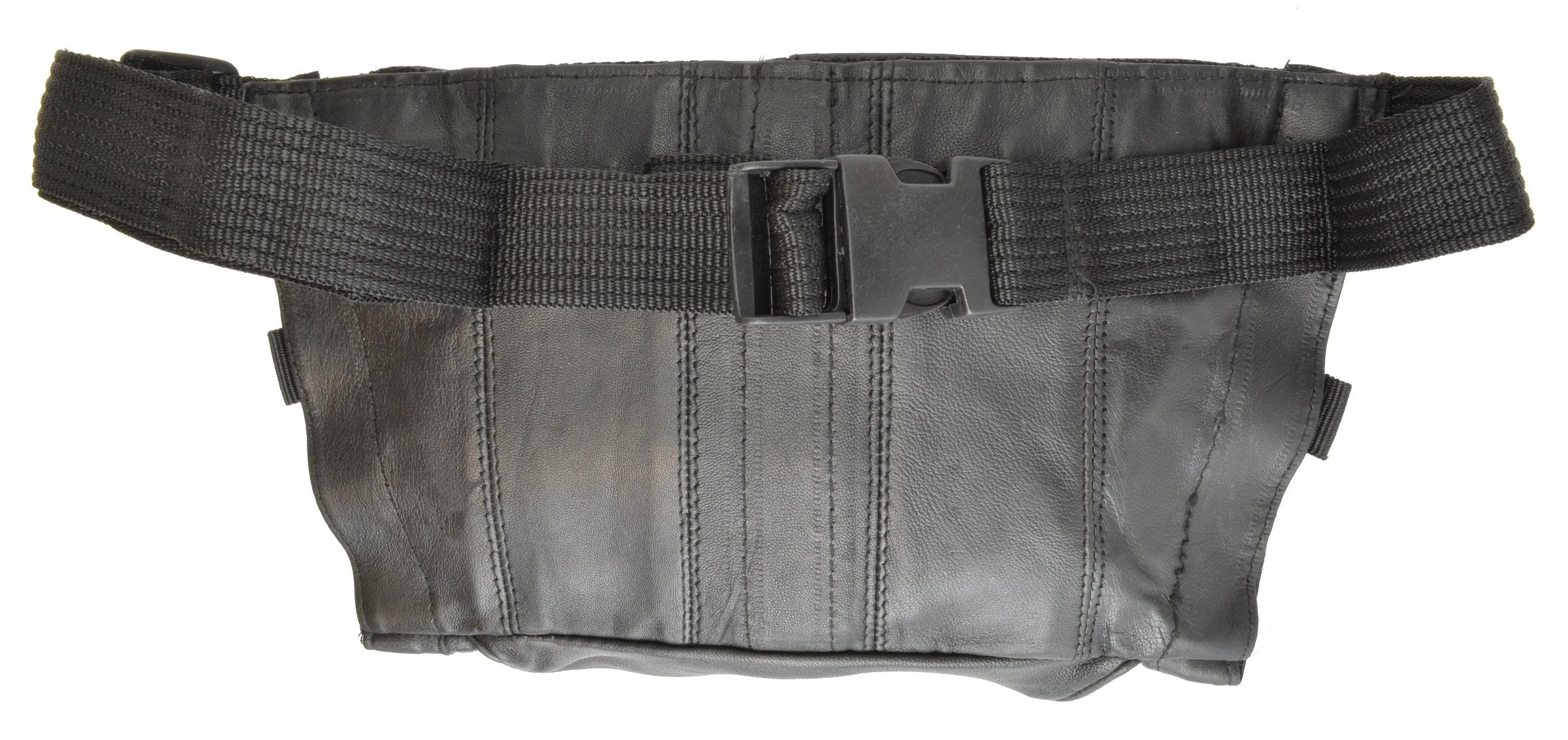 Leather Waist Pouch With Gun Space