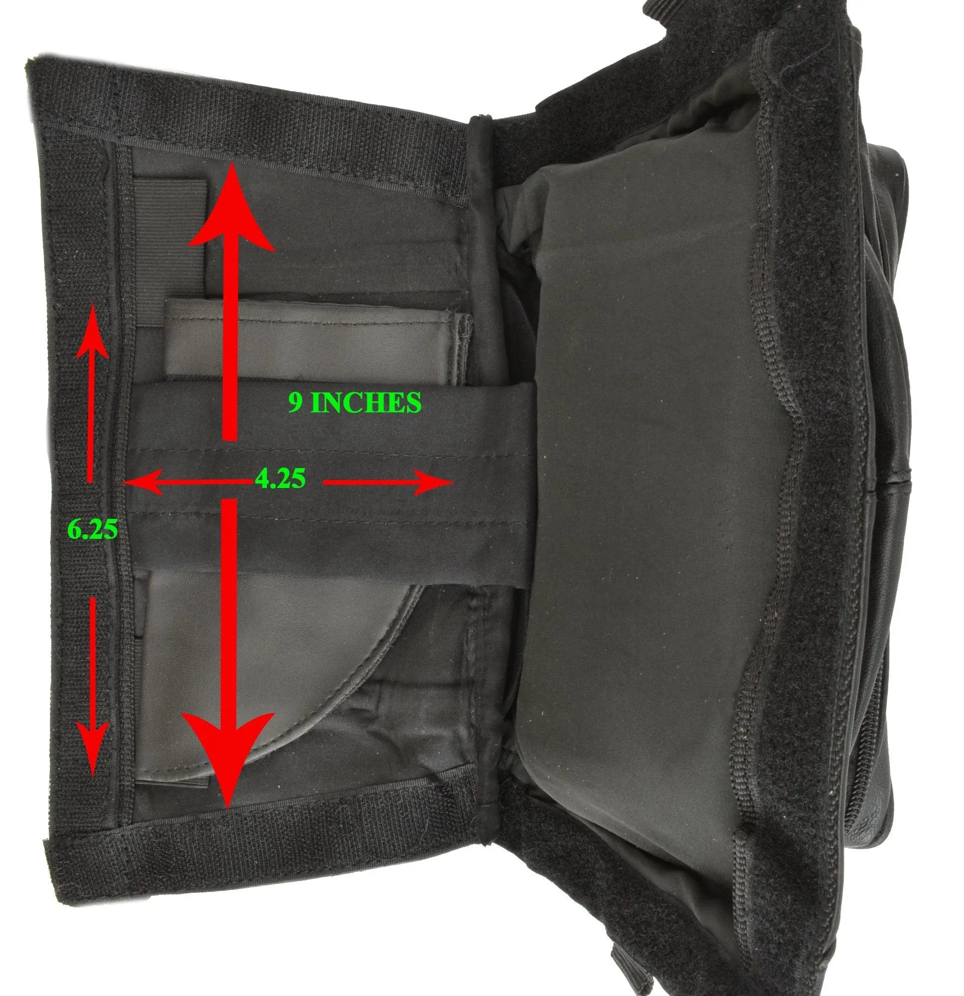 Leather Waist Pouch With Gun Space