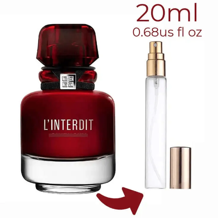 L'Interdit Eau de Parfum Rouge Givenchy for women Decant Fragrance Samples