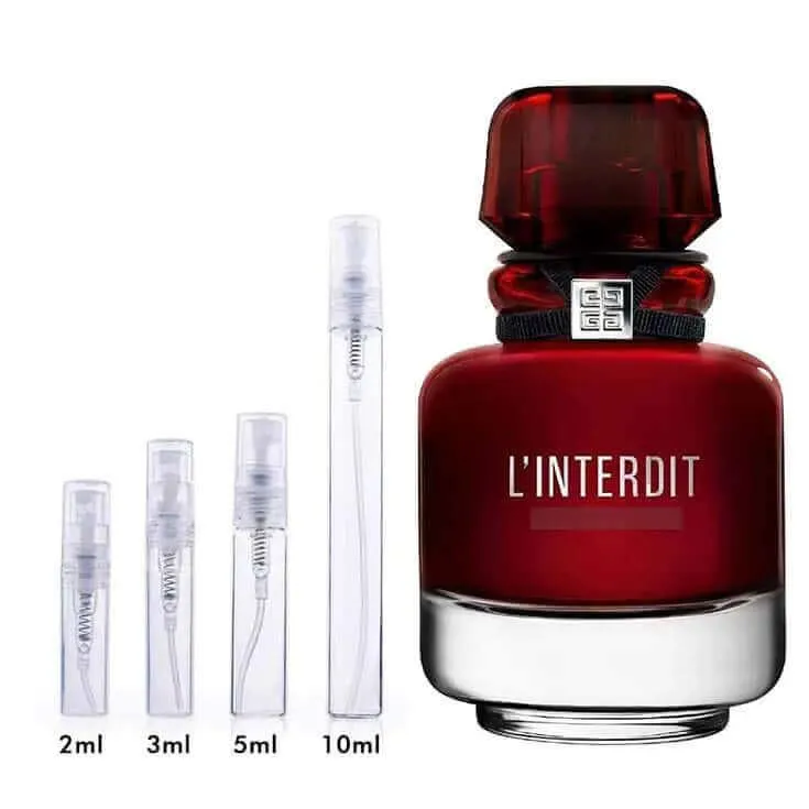 L'Interdit Eau de Parfum Rouge Givenchy for women Decant Fragrance Samples