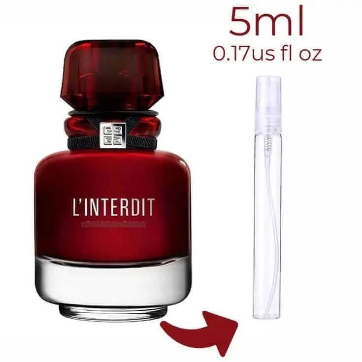 L'Interdit Eau de Parfum Rouge Givenchy for women Decant Fragrance Samples