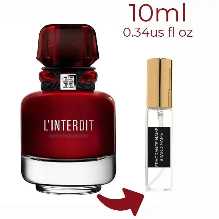 L'Interdit Eau de Parfum Rouge Givenchy for women Decant Fragrance Samples