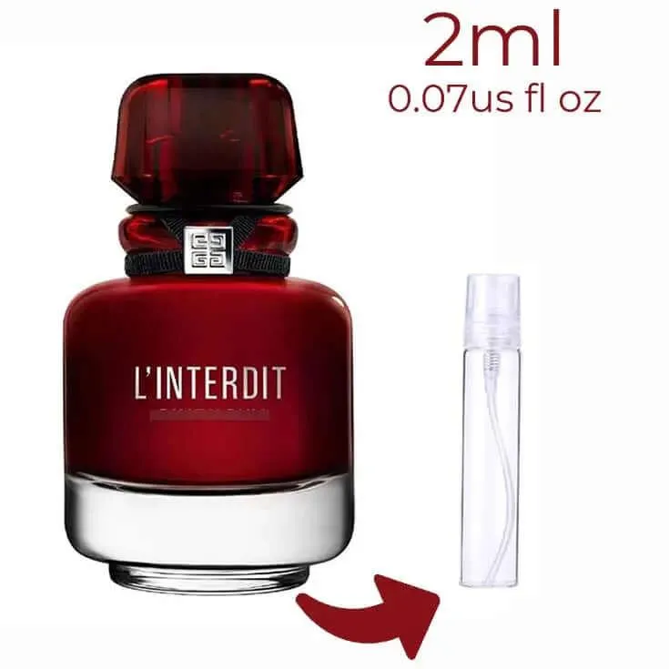 L'Interdit Eau de Parfum Rouge Givenchy for women Decant Fragrance Samples