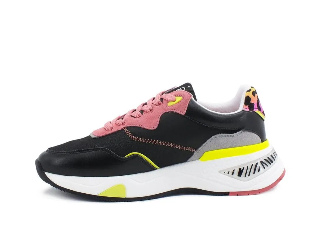 LIU JO Hoa 10 Sneaker Mesh Cow Fluo Black BA1037TX159