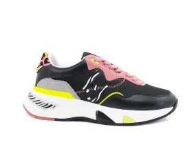 LIU JO Hoa 10 Sneaker Mesh Cow Fluo Black BA1037TX159