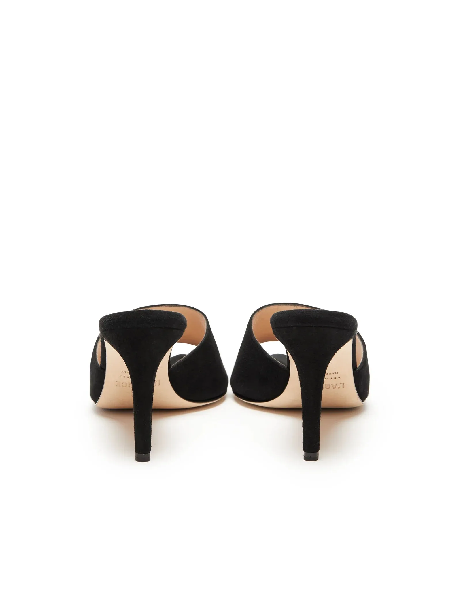 LOLITA OPEN TOE MULE (BLACK SUEDE) - L'AGENCE