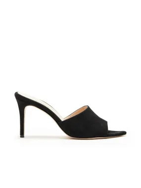 LOLITA OPEN TOE MULE (BLACK SUEDE) - L'AGENCE