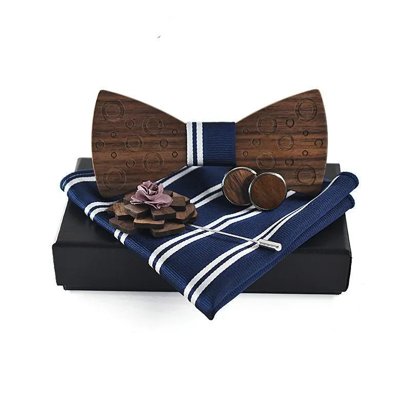 Louisiana Wood Bow Tie Gift Set