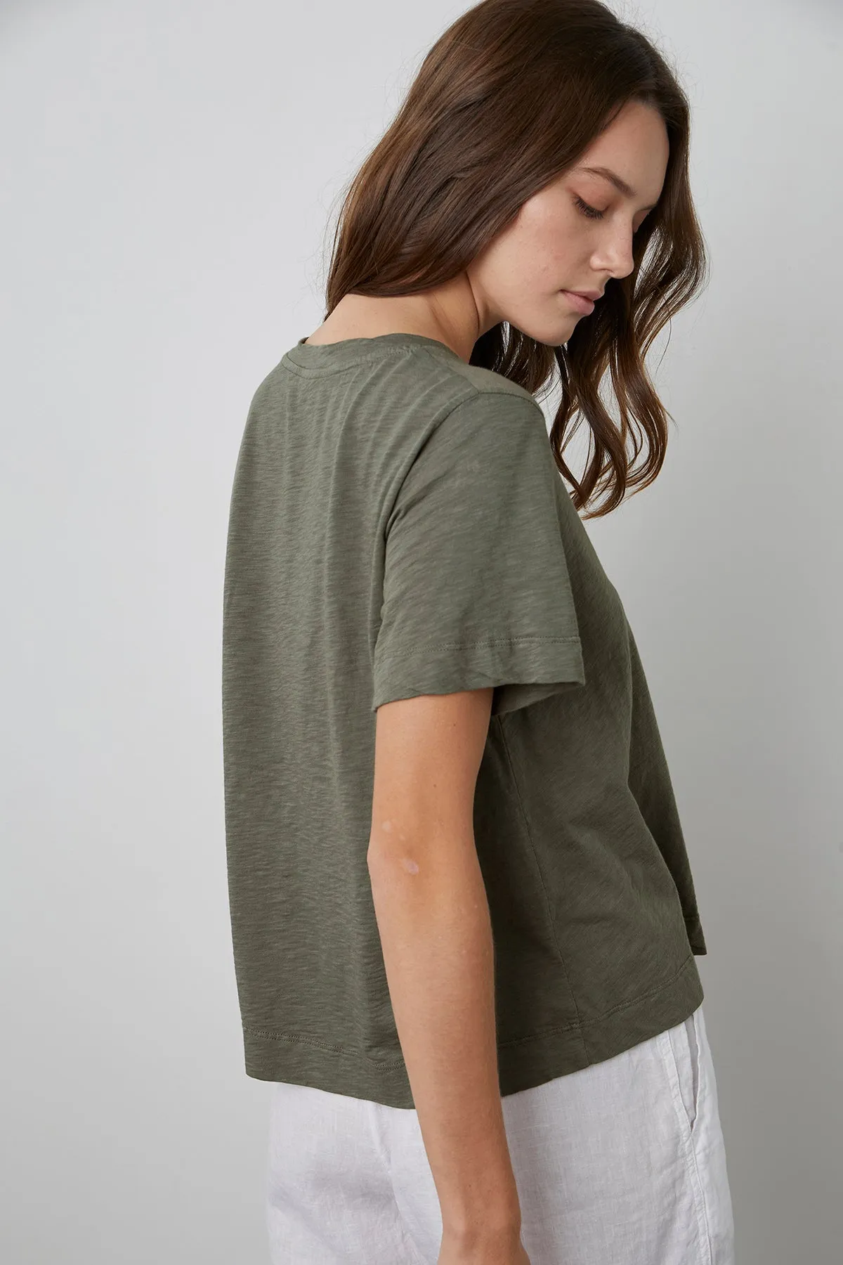 LULA COTTON SLUB SWING TEE