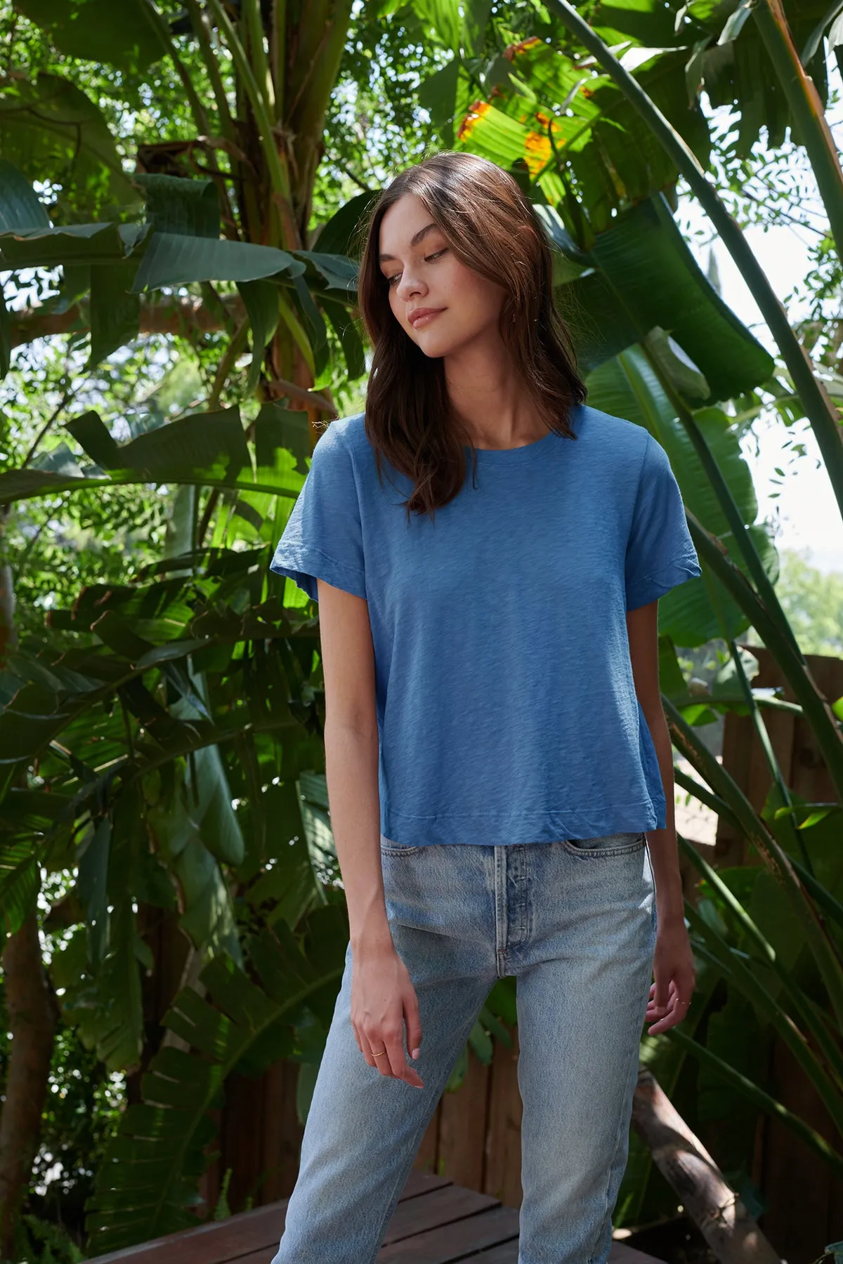 LULA COTTON SLUB SWING TEE