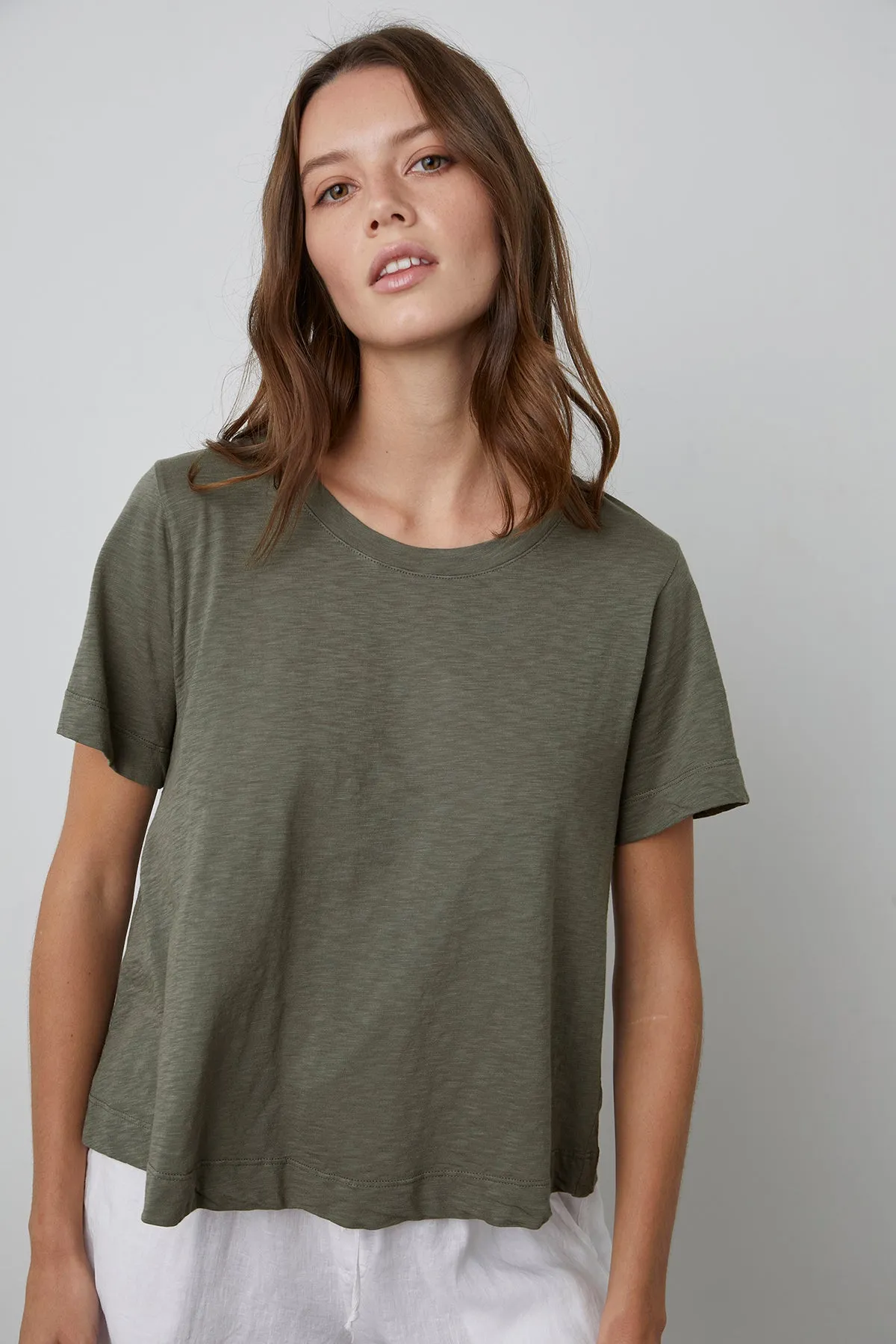 LULA COTTON SLUB SWING TEE