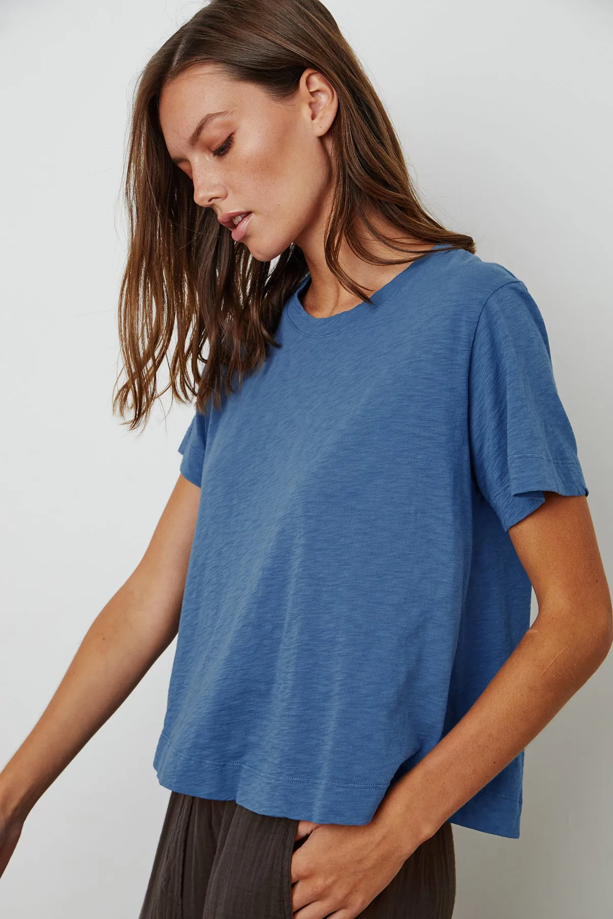 LULA COTTON SLUB SWING TEE