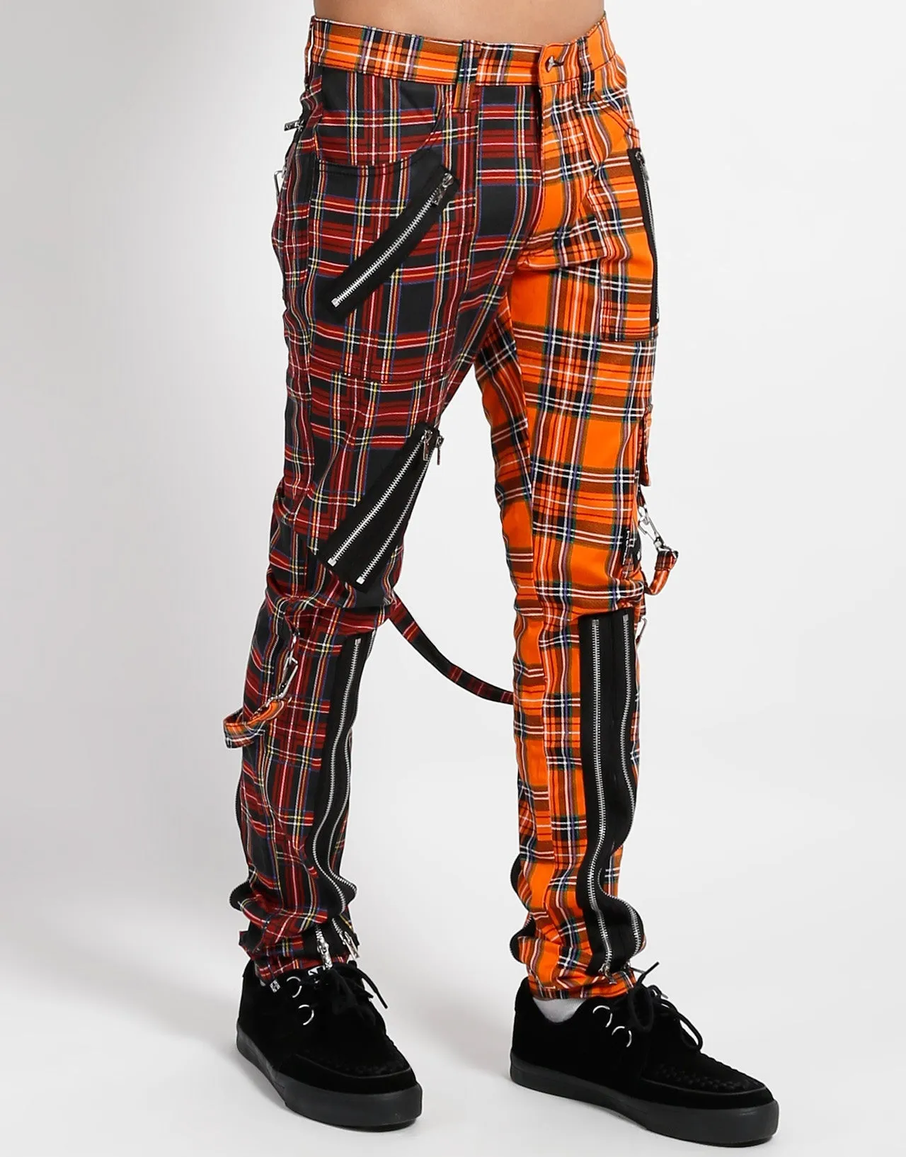 MADNESS PANT BLACK/ORANGE PLAID