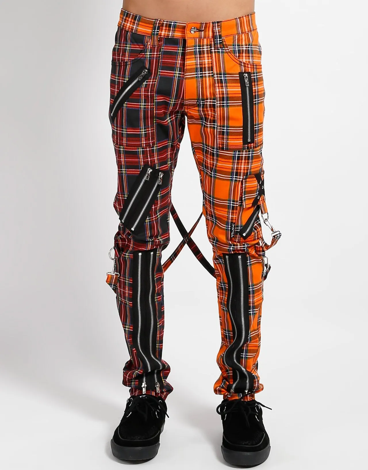 MADNESS PANT BLACK/ORANGE PLAID