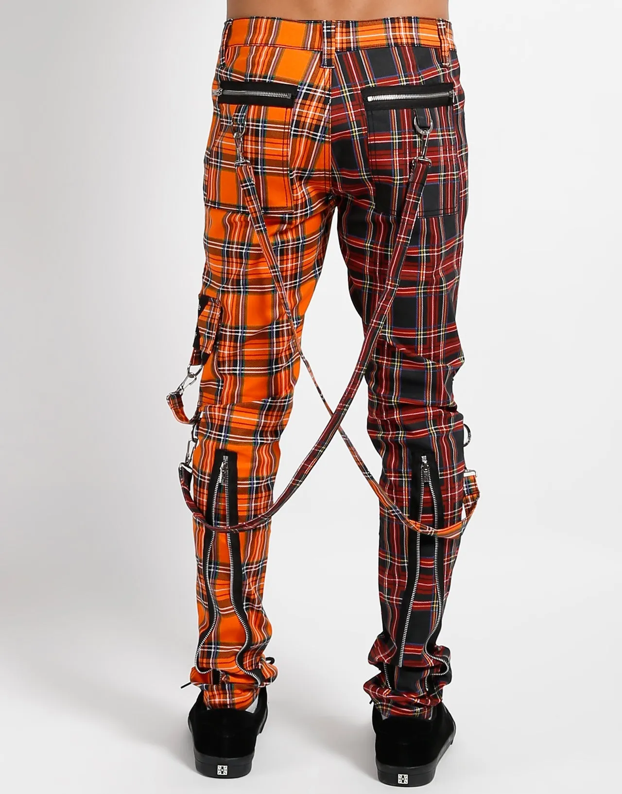 MADNESS PANT BLACK/ORANGE PLAID