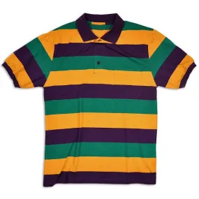 Mardi Gras Kids Short Sleeve Polo Shirt