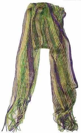 Mardi Gras Shimmering Mesh Scarf