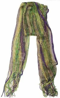 Mardi Gras Shimmering Mesh Scarf