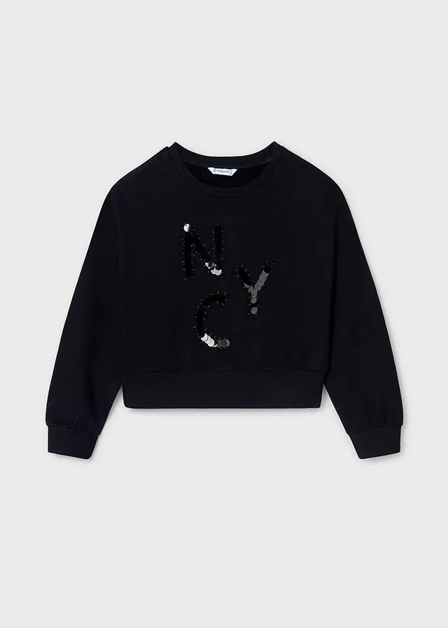 Mayoral 7472 047 - Black Sweatshirt