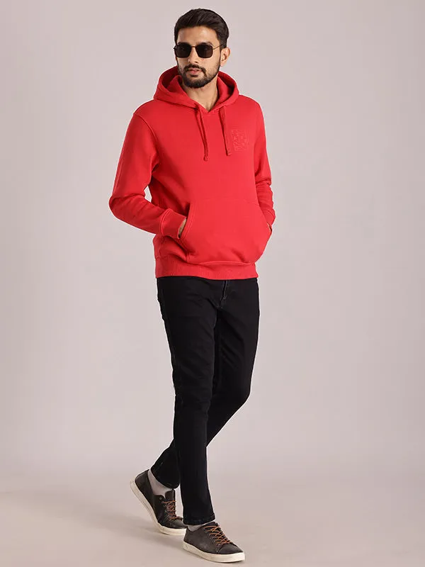 Men Full Sleeve Solid Hoodie Sweatshirt