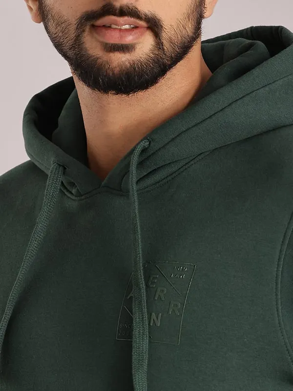 Men Full Sleeve Solid Hoodie Sweatshirt