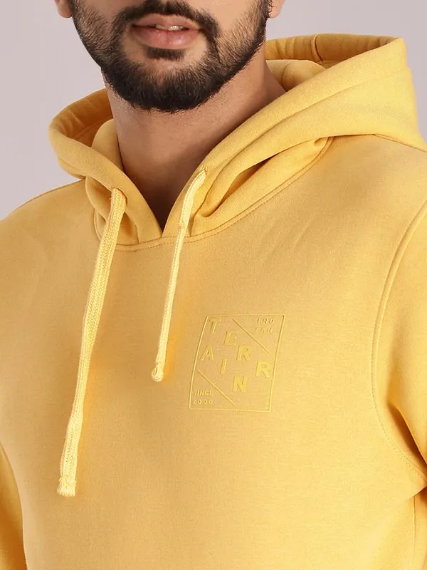 Men Full Sleeve Solid Hoodie Sweatshirt