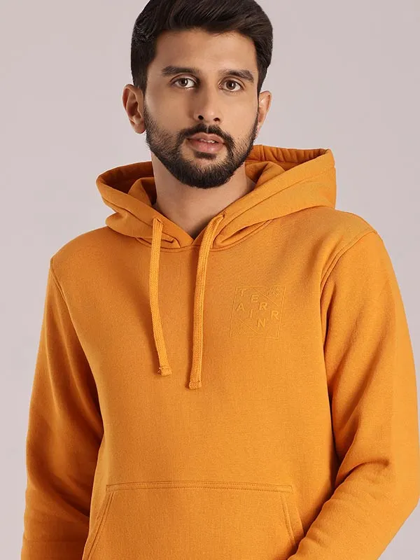 Men Full Sleeve Solid Hoodie Sweatshirt