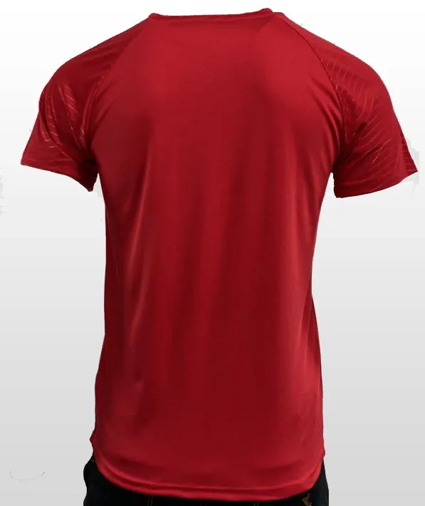 Mens O.G. 1 Sports Two Tone Lycra Red T Shirt