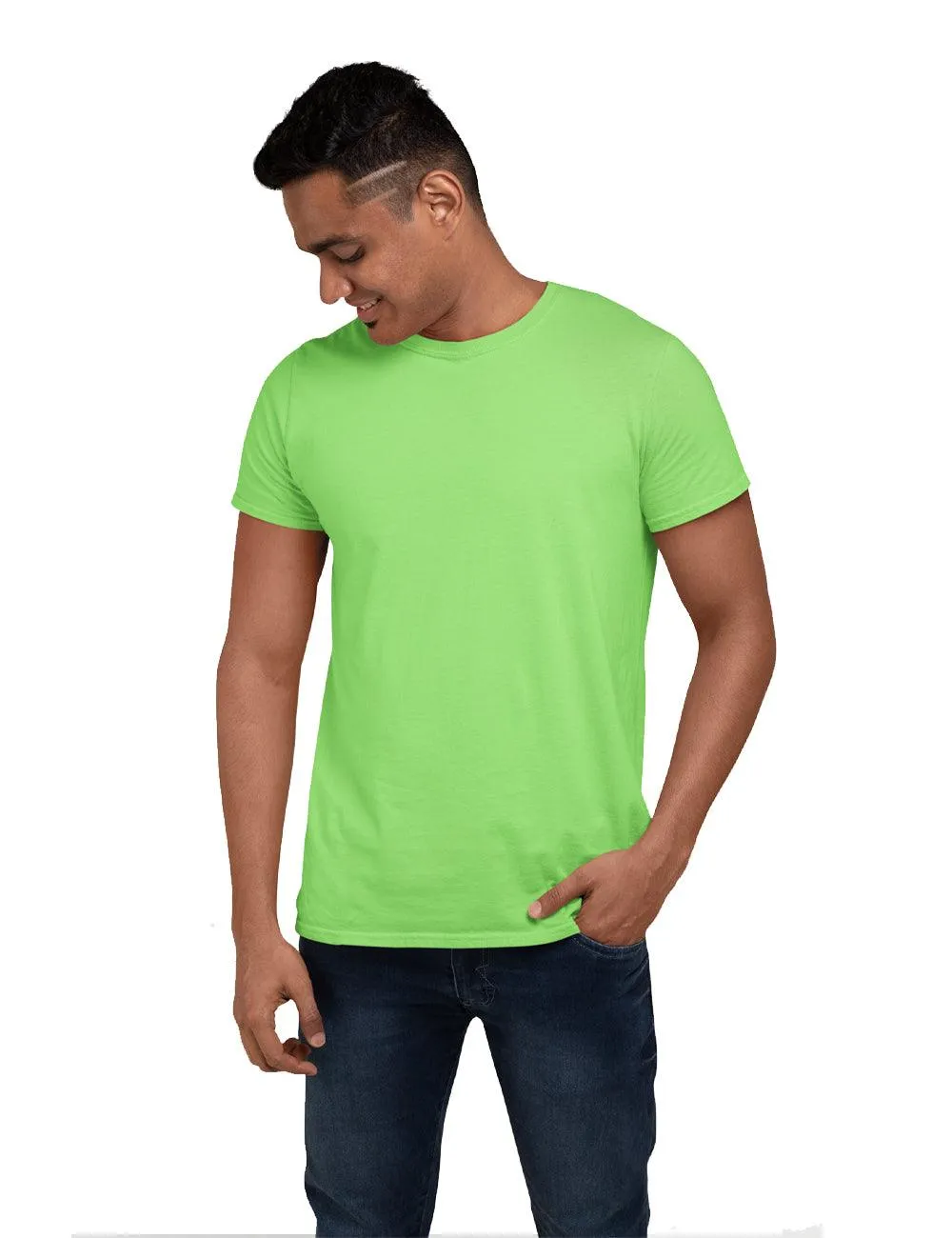 MENS SOLID ROUND NECK TEES