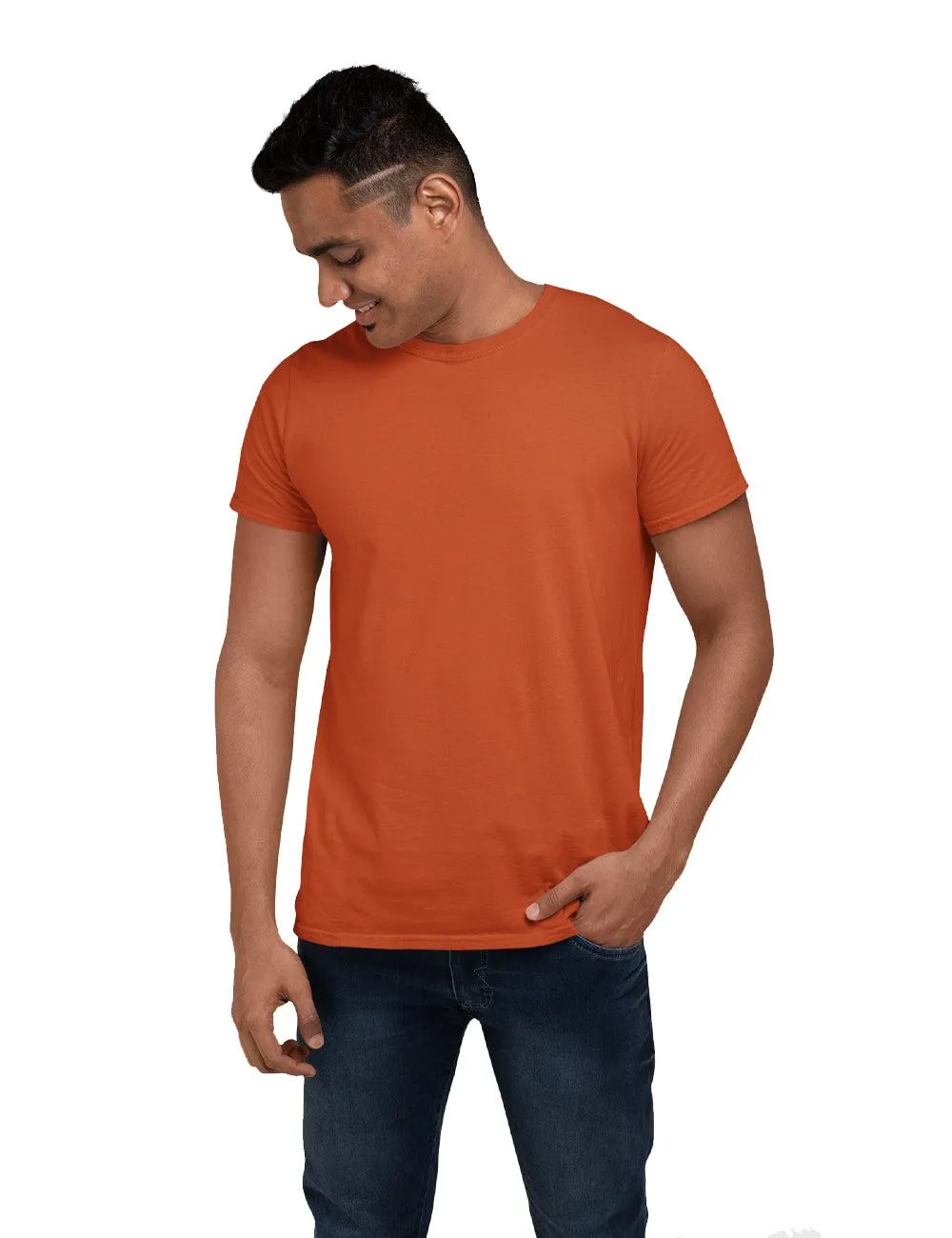 MENS SOLID ROUND NECK TEES