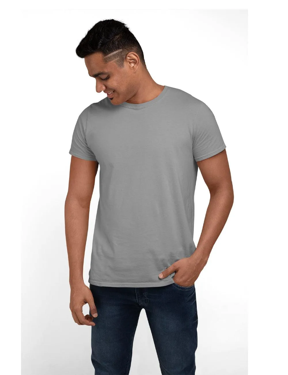 MENS SOLID ROUND NECK TEES