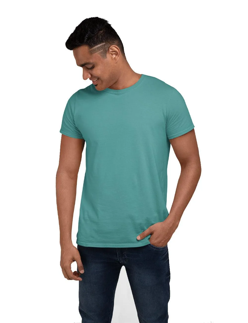 MENS SOLID ROUND NECK TEES