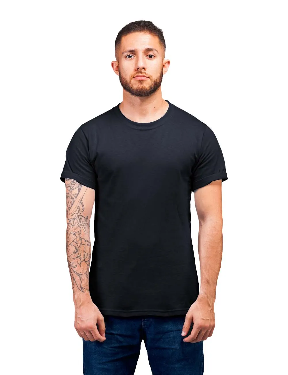 MENS SOLID ROUND NECK TEES