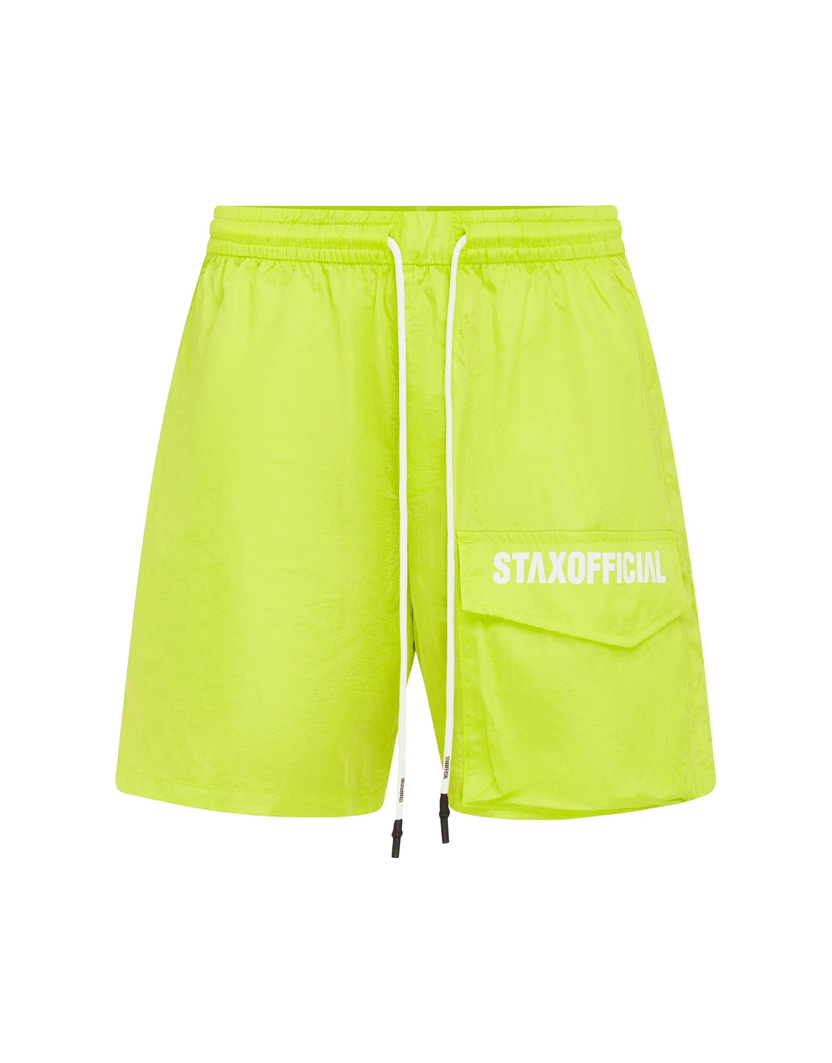 Mens Triple S Nylon Shorts - Yellow