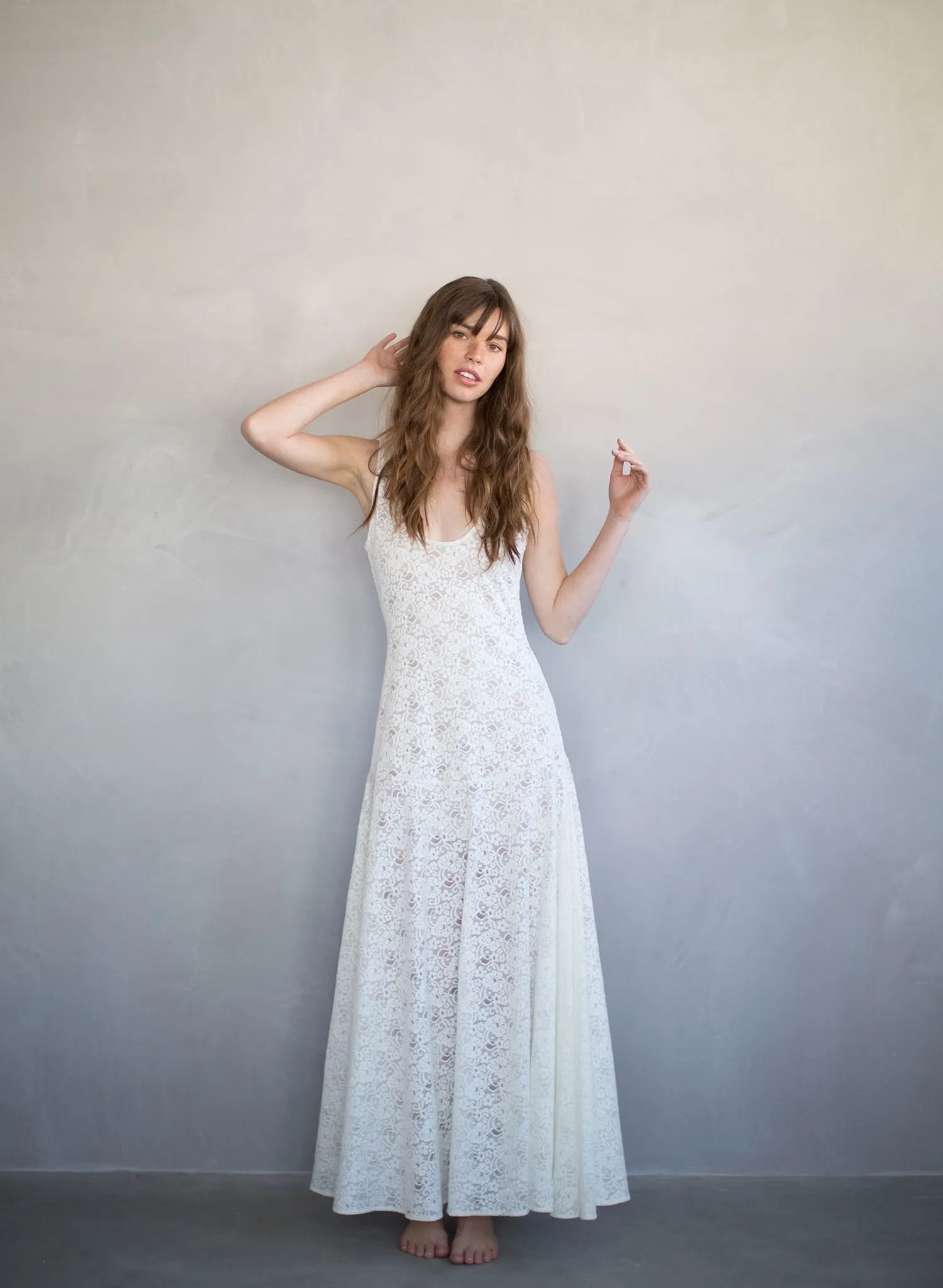 Meringue - Lace slip dress - Style # TH707