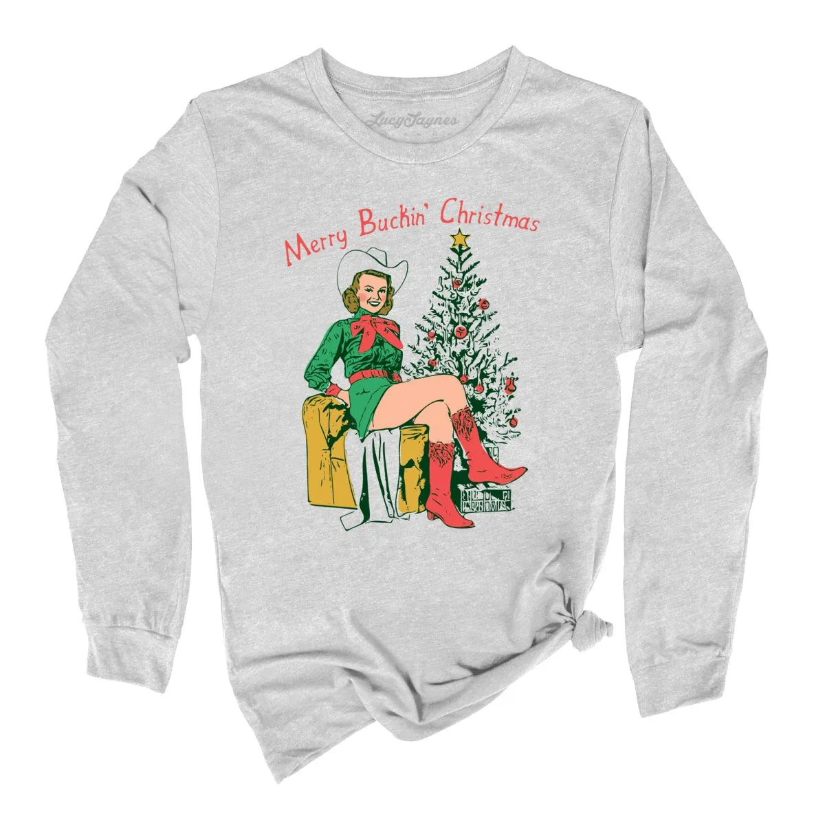 Merry Buckin' Christmas Long Sleeve Tee