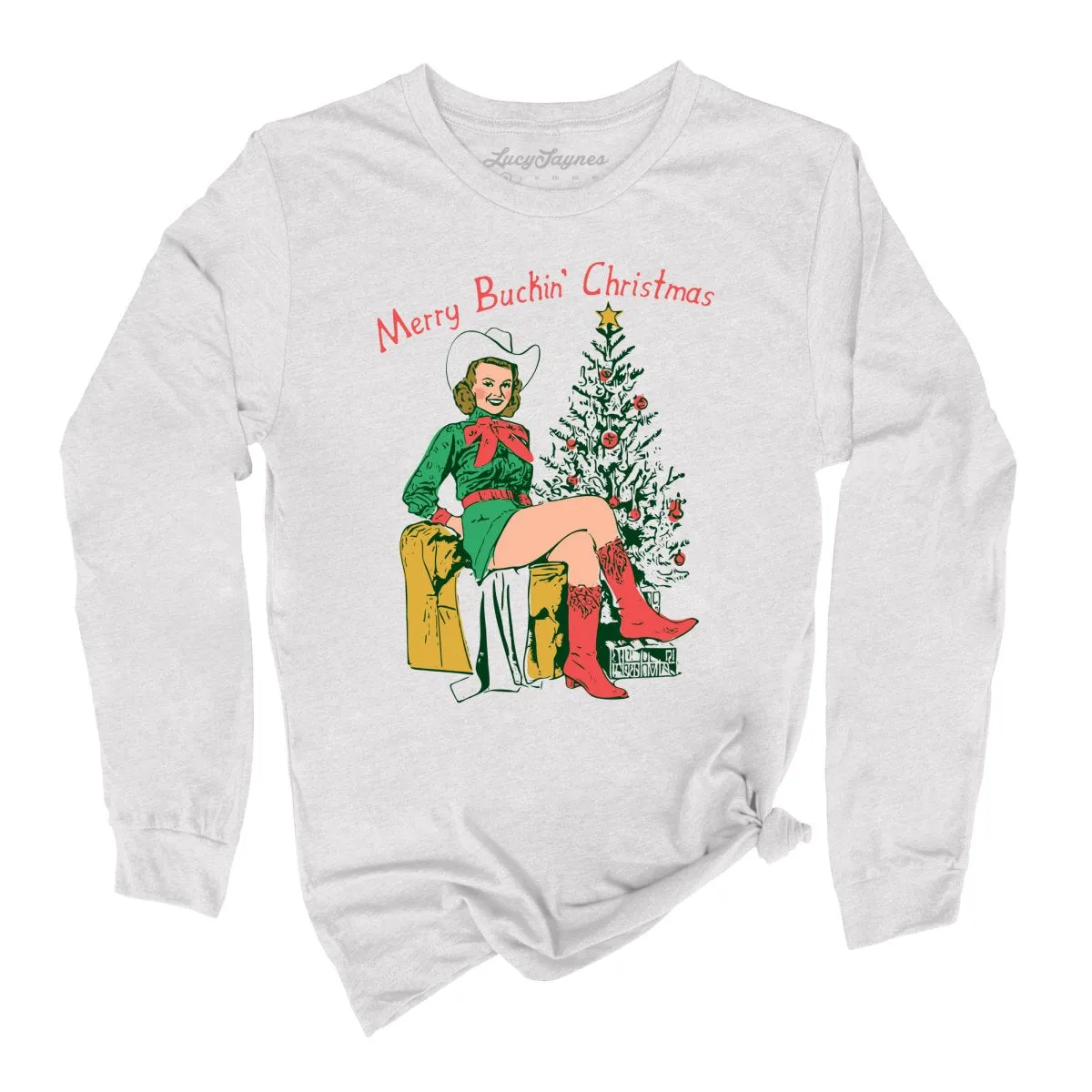 Merry Buckin' Christmas Long Sleeve Tee