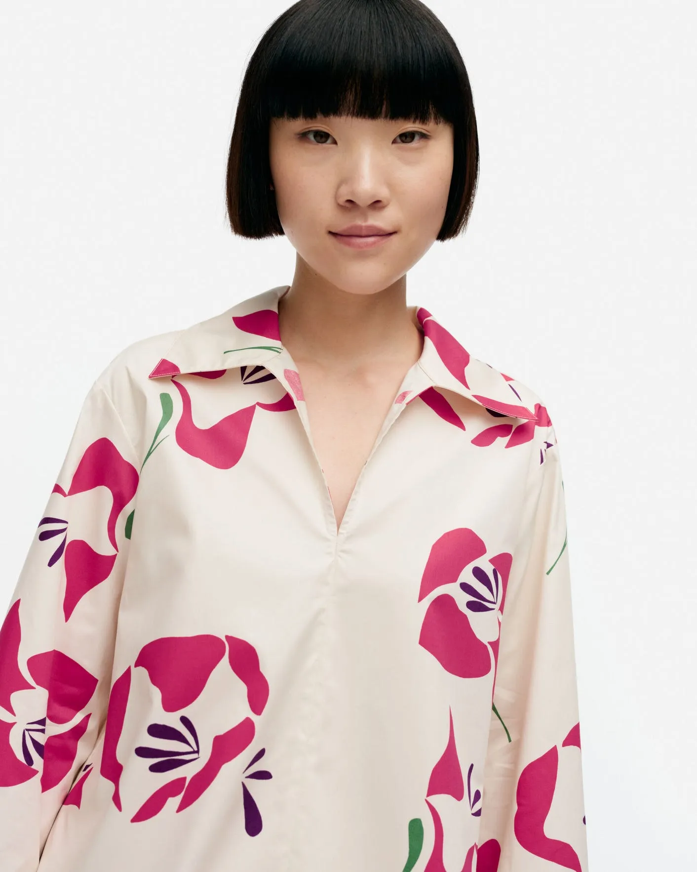 mikea helakka - cotton poplin blouse