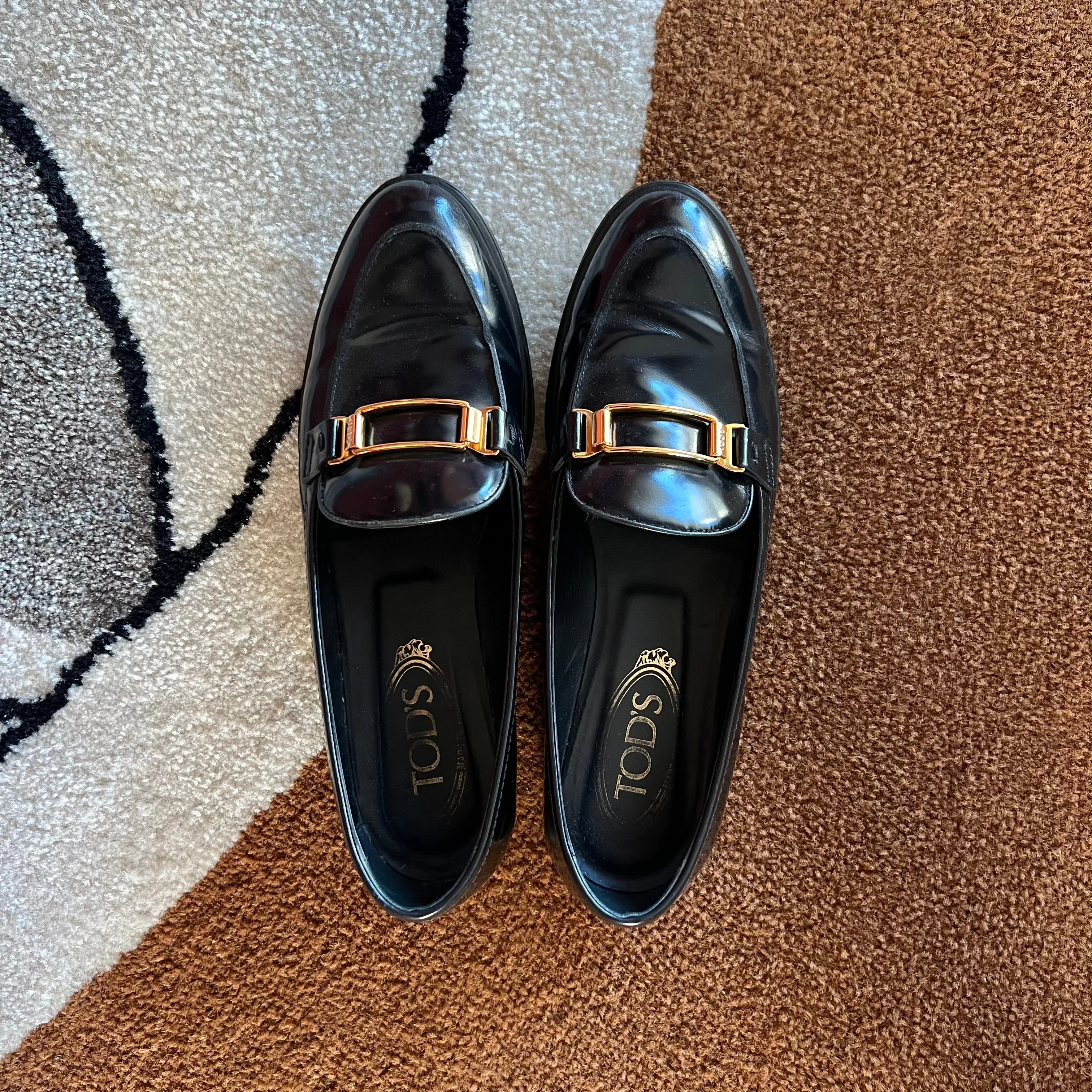 Mocassim Tod's Couro Preto