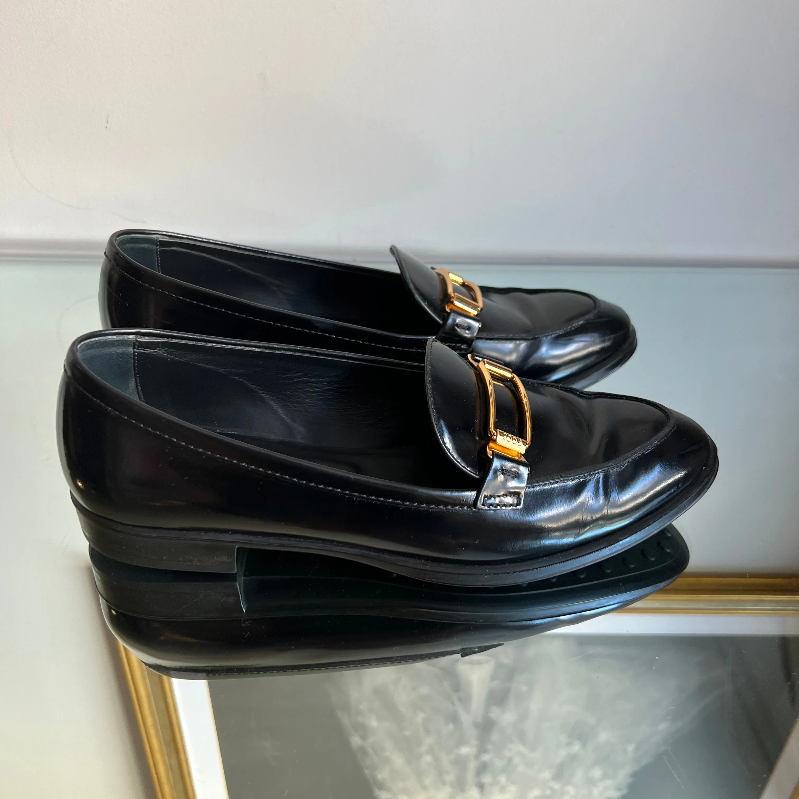 Mocassim Tod's Couro Preto