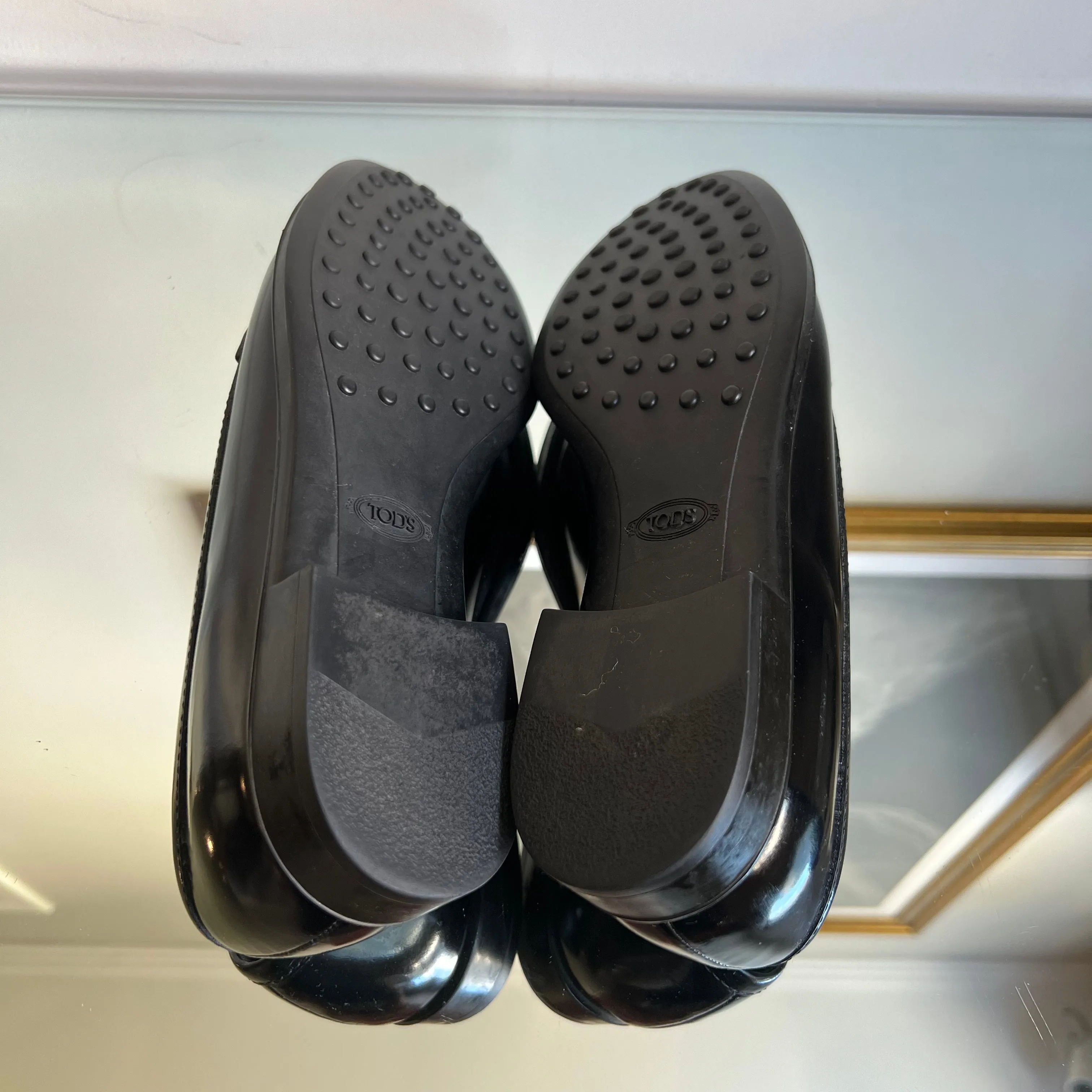 Mocassim Tod's Couro Preto