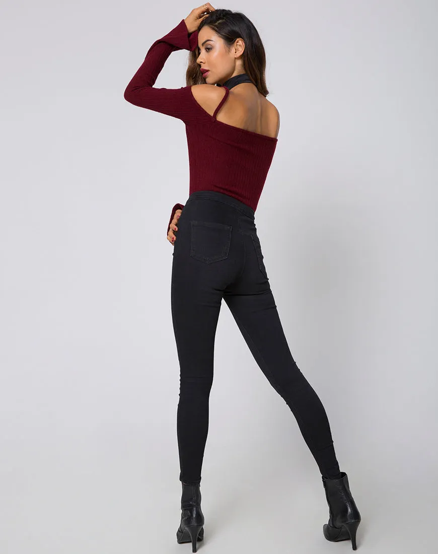 Motel Niani Cold Shoulder Bodysuit