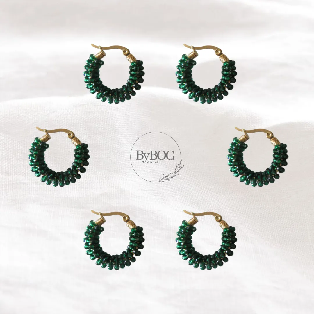 Pendientes MARGOT VERDE