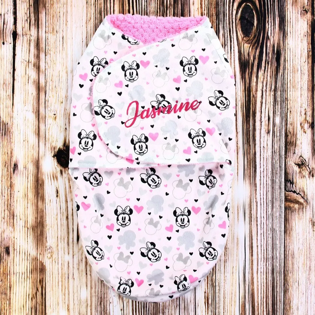 Personalized Disney Baby Swaddle - Minnie Mouse