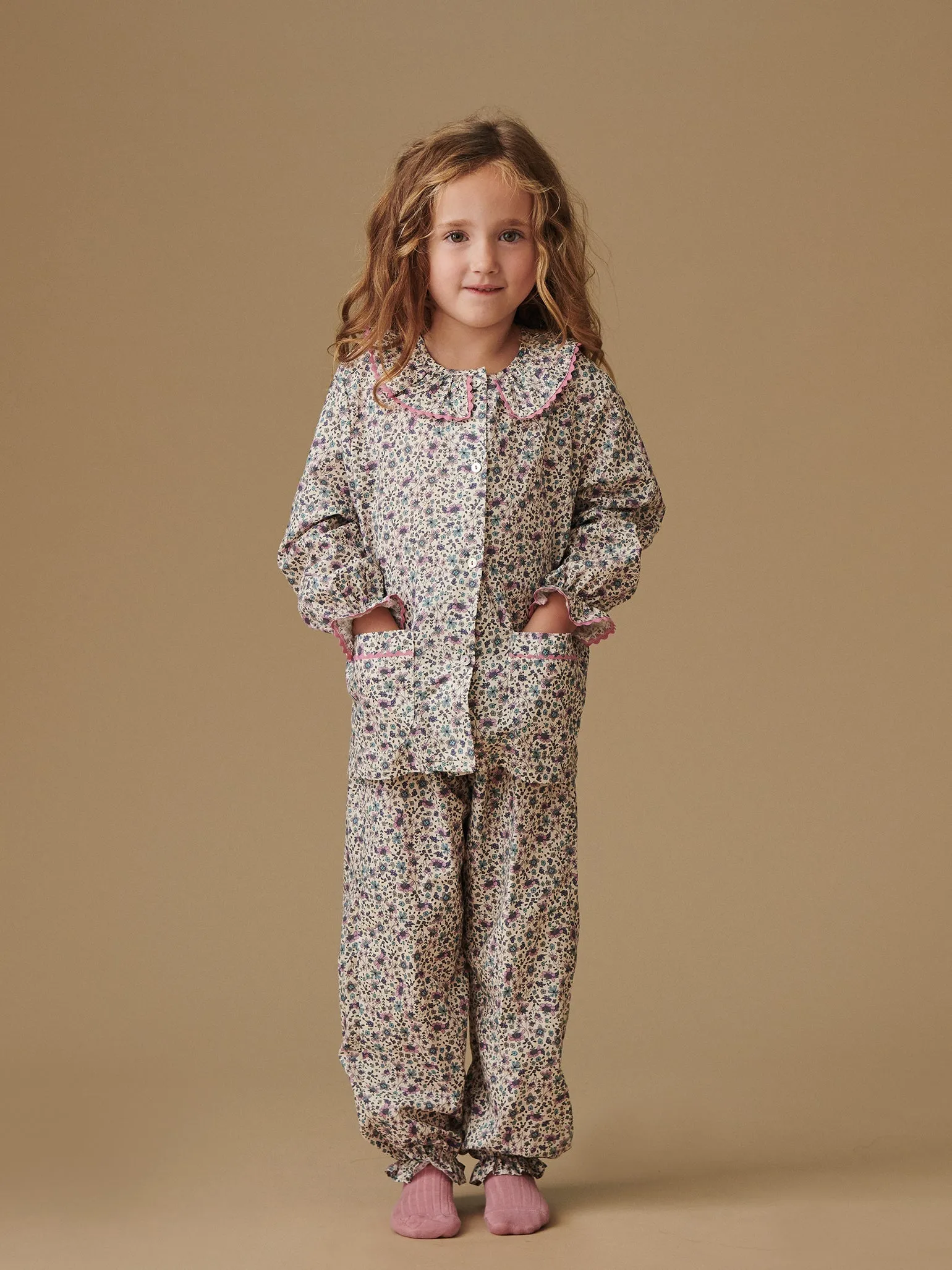 Pink Floral Lorna Girl Pyjamas