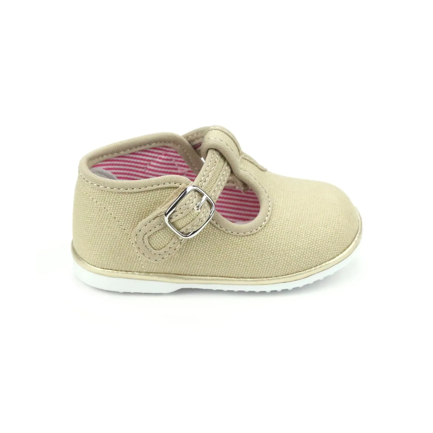 Poppy Canvas T-Strap Mary Jane (Baby)