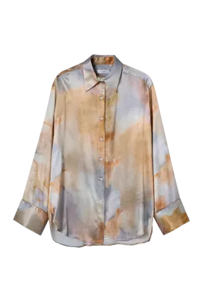 Pyjama Style Silky Shirt