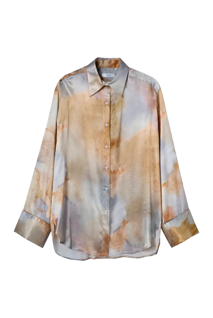 Pyjama Style Silky Shirt